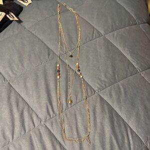 Paparazzi Silver Necklace with Multicolor Beads